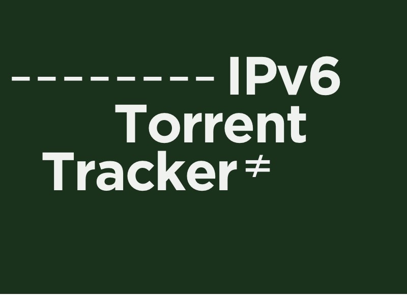 IPv6 torrent tracker