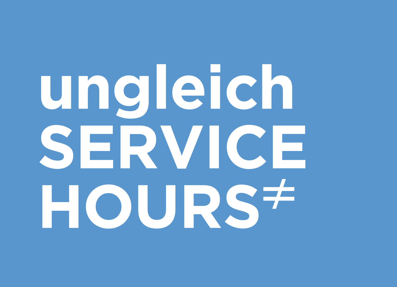 ungleich service hours